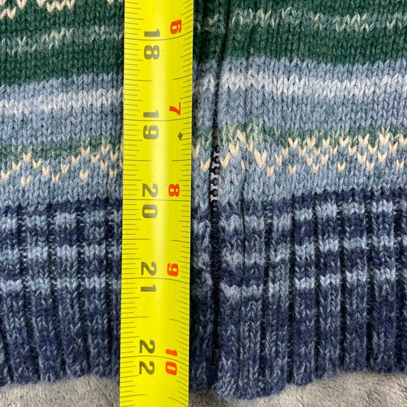 VTG Y2K Women’s Small Tiara Multicolor Striped Zip Cardigan Ramie Cotton - Picture 9 of 11